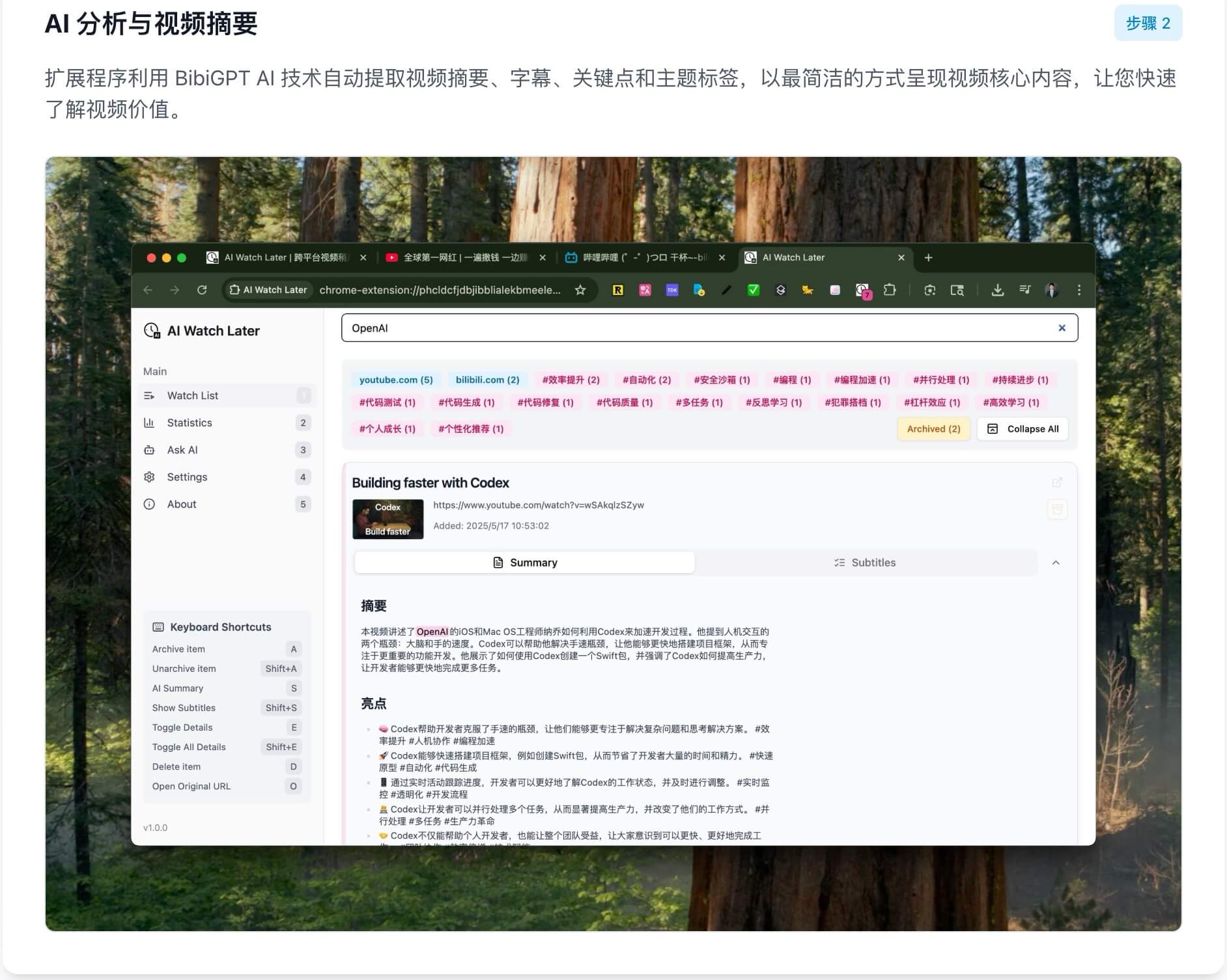AI 分析处理流程