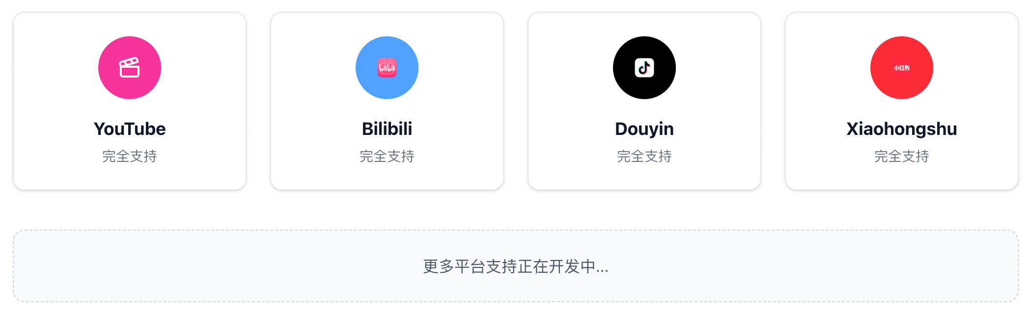 支持的平台图标展示