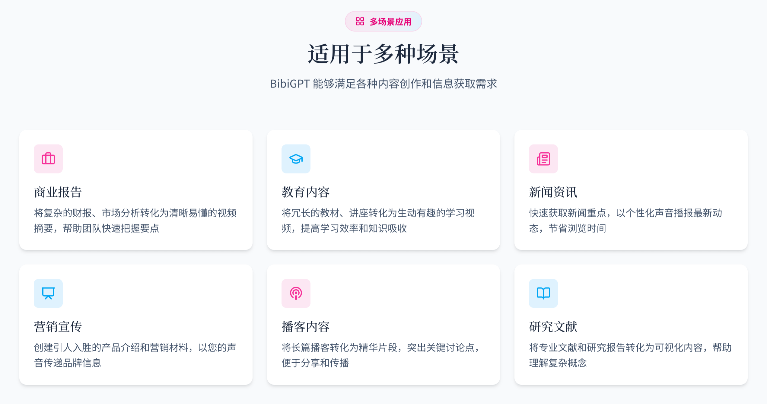 BibiGPT Bento 多种应用场景示例