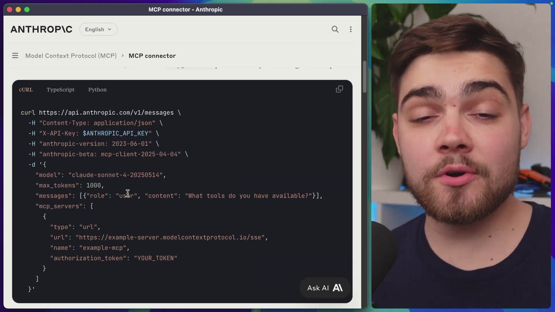 通过 Claude API 连接远程 MCP 服务器的文档说明