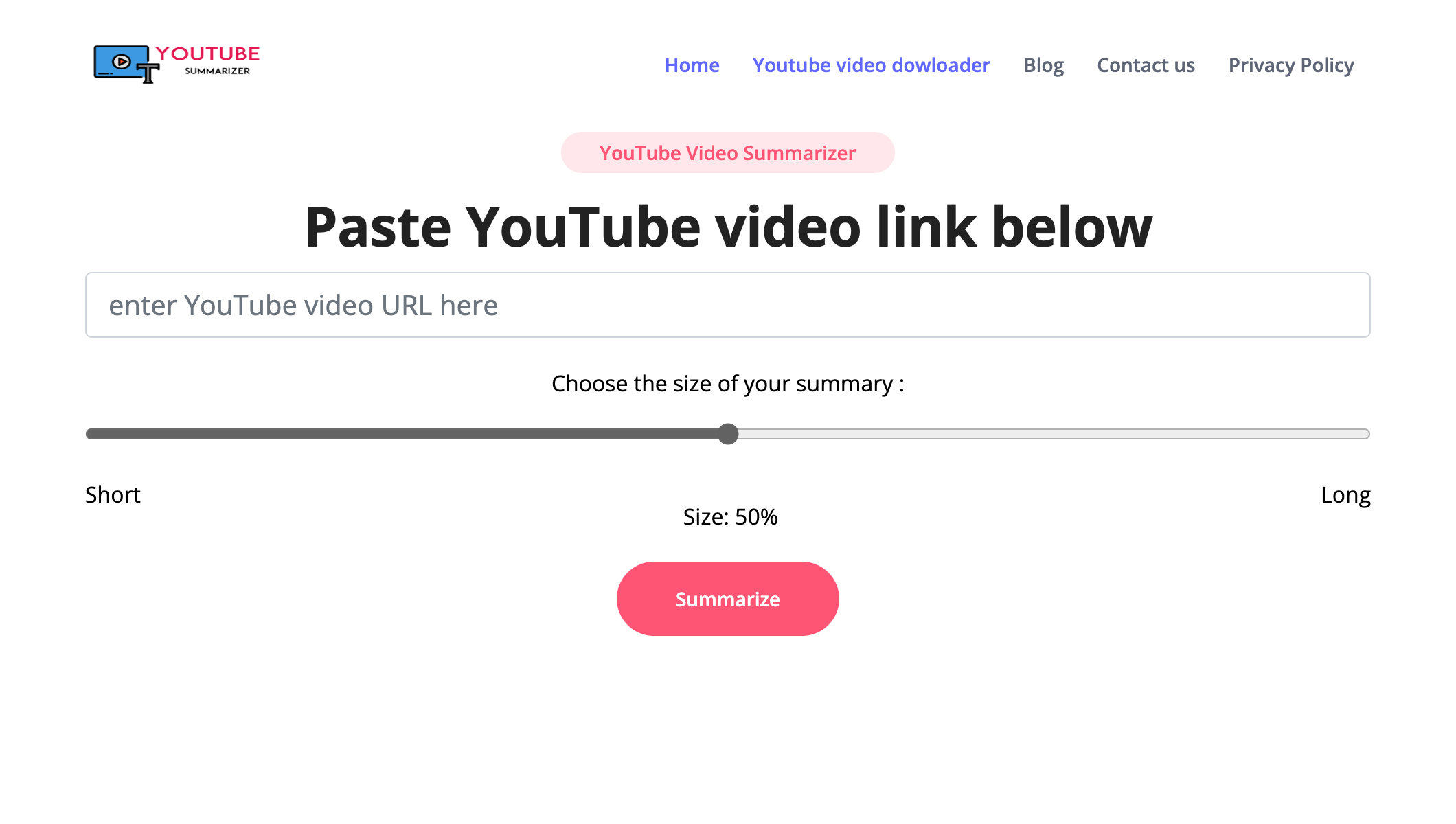 YouTube Summarized - 快速视频总结